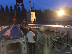 广西三柳高速公路3标三号梁场1130片空心板梁全部预制完成