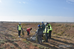 中建市政国道307线巴雅一级公路一分部开展“创建文明工地”活动