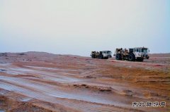 东方物探249队冒雪施工