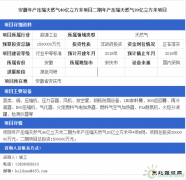安徽年产压缩天然气40亿立方米项目二期年产压缩天然气20亿立方米