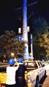 国网安徽省蒙城县供电公司夜巡测温应对持续高温