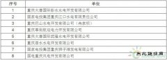 重庆市经信委：8家水、风电企业准入重庆市电力市场交易