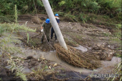 金沙供电抗洪抢险时刻不放松