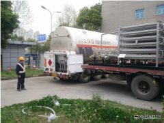 武汉首次用车载液化天然气 “体外循环”给企业供气