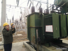 兴凯湖电业局：检修公司为春检预试变电站开展红外测温工作