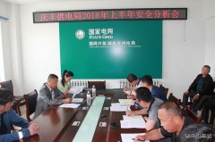 兴凯湖电业局副局长朱启振一行到庆丰供电参加安全生产分析会