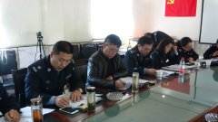 贵州盘江公司社工部对月亮田矿各项综治工作进行年终考评