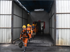 高山煤矿：开展水害应急救援预案演练