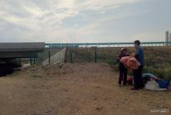 北屯路政局路政员雨季劝离居住在桥下的老人