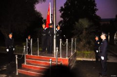 河南完美体育义煤公司千秋煤矿：国旗飘飘送祝福