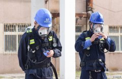 航锦科技组织开展空气呼吸器佩戴比赛