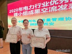 牡丹江水电总厂：参加电力行业优秀质量管理喜获佳绩