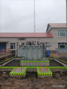 明水县供电公司：明水35千伏永久变电站工程主变顺利上台