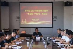 蒲白煤矿运营公司：作风研讨如火如荼