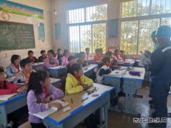 会泽供电局火红供电所把安全知识送进校园内