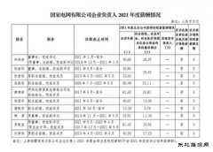 多家电力央企高管薪酬公布！国家电网董事长年薪90万最高