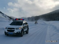 阿勒泰执法支队布尔津执法大队积极有效应对降雪极端天气