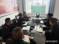 吉木乃执法大队党支部开展在职党员干部到社区报到活动