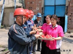 淮北双龙公司：清凉送一线 齐心保安全