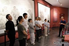天筑白杨预拌砼公司开展主题党日活动参观铁岭工笔画展馆