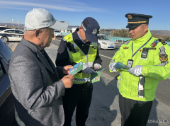 富蕴执法大队：多部门联合执法 筑牢国庆交通安全防线